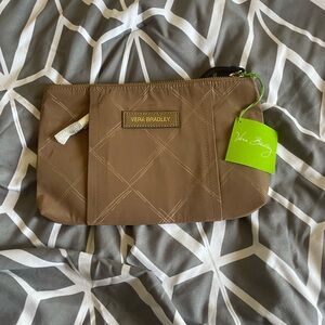 Vera Bradley Brown Preppy Polly Wristlet